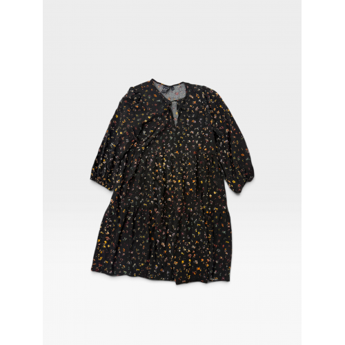 GAP Γυναικείο Μαύρο Φόρεμα με Floral Print / Pre-Owned